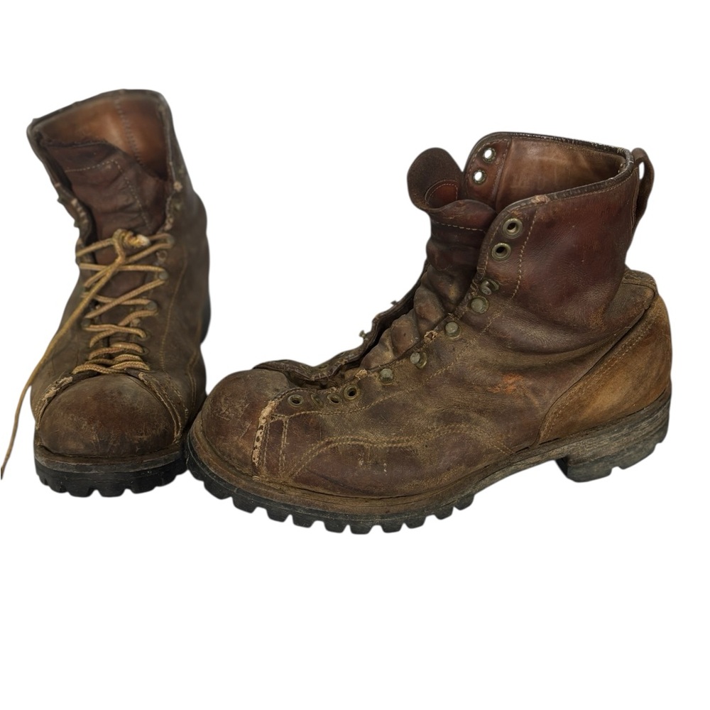 Danner Elk Hunter Vintage Brown Leather Men's Boots 10 D trashed